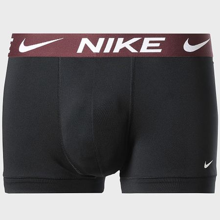 Nike - Set di 3 boxer Essential Micro KE1156 Nero Giallo chiaro Blu reale Bordeaux