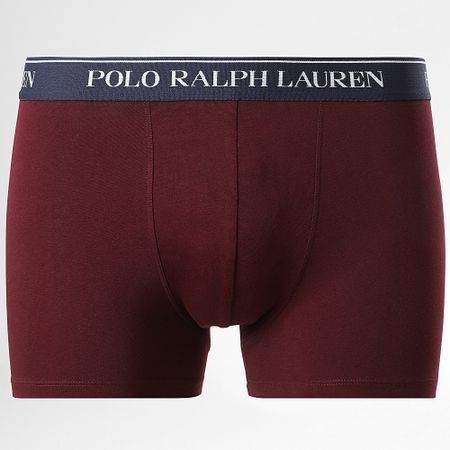 Polo Ralph Lauren - Set di 5 boxer blu navy verde scuro bordeaux grigio erica bianco