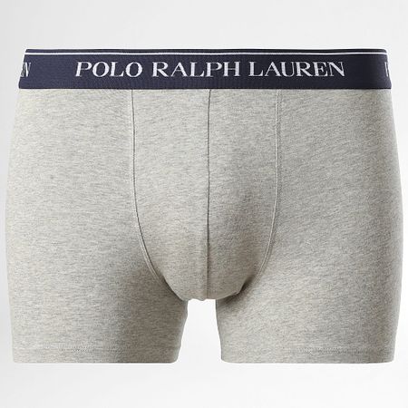 Polo Ralph Lauren - Set di 5 boxer blu navy verde scuro bordeaux grigio erica bianco