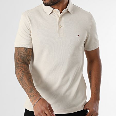 Tommy Hilfiger - Polo manica corta Slim 1985 7771 Beige
