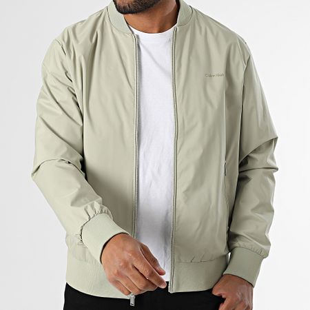 Calvin Klein - Giacca bomber Matte M512 Verde cachi chiaro