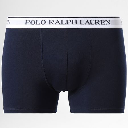 Polo Ralph Lauren - Set di 3 boxer blu navy bianco chiaro