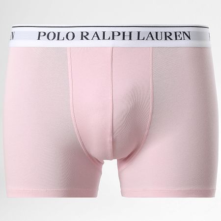 Polo Ralph Lauren - Set di 3 boxer blu navy rosa chiaro