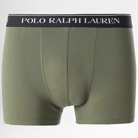 Polo Ralph Lauren - Set di 3 boxer nero verde cachi arancione