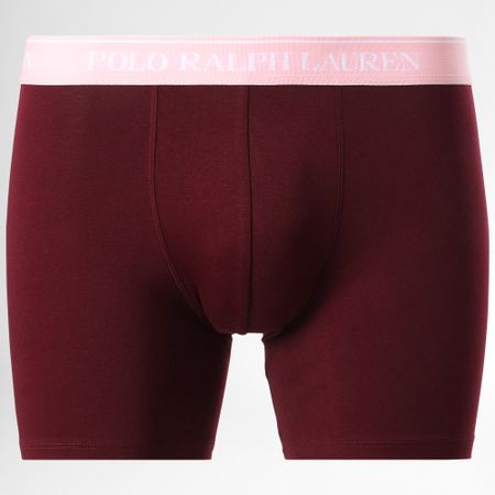 Polo Ralph Lauren - Set di 3 boxer neri Heather Grey Bordeaux
