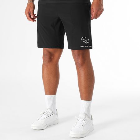 Teddy Yacht Club - Set maglia e pantaloncini da jogging riflettenti neri Action