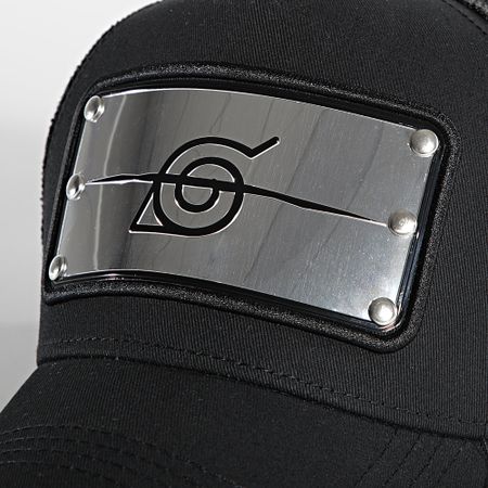 Capslab - Cappello Trucker Banner Nero Argento