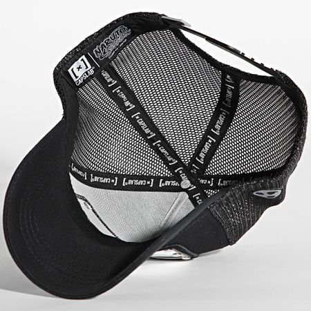 Capslab - Cappello Trucker Banner Nero Argento
