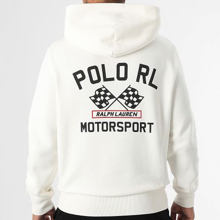 Polo Sport Ralph Lauren - Polo Motorsport Felpa con cappuccio beige chiaro