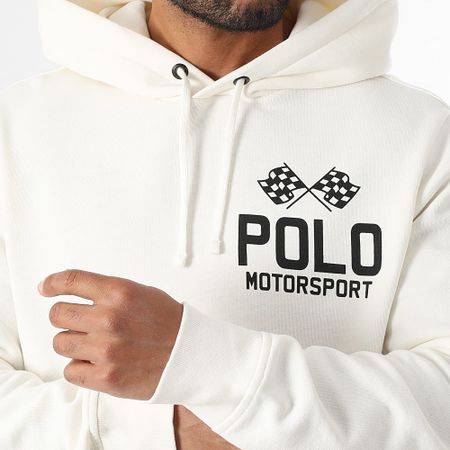 Polo Sport Ralph Lauren - Polo Motorsport Felpa con cappuccio beige chiaro