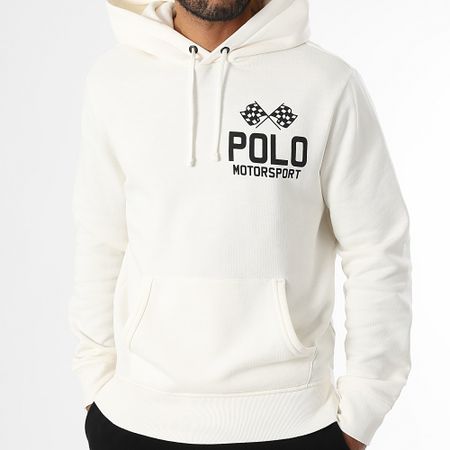 Polo Sport Ralph Lauren - Polo Motorsport Felpa con cappuccio beige chiaro