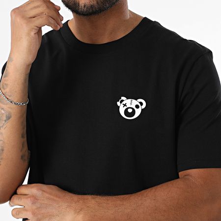 Sale Môme Paris - Tee Shirt Oversize Large Spray Teddy Nero Arancione