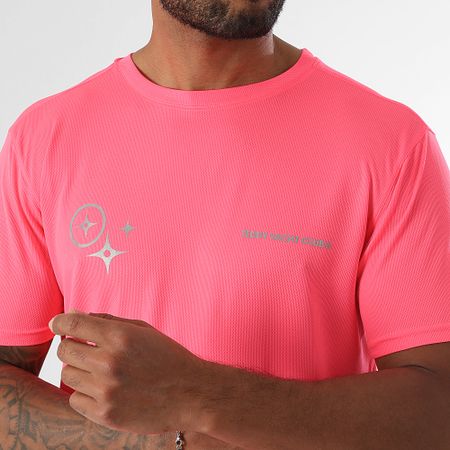 Teddy Yacht Club - Set maglia e pantaloncini da jogging Action Black Rosa Fluorescente Riflessivo