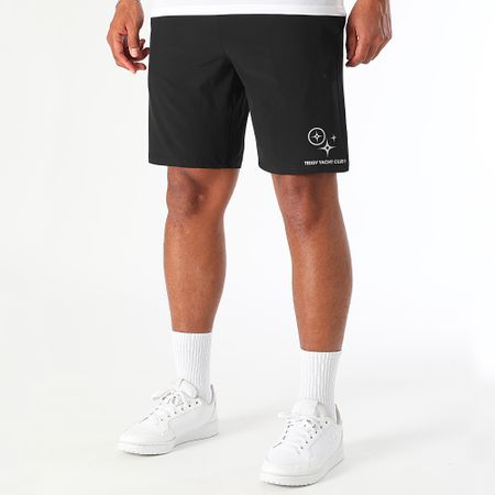 Teddy Yacht Club - Set maglia e pantaloncini da jogging riflettenti bianco nero Action