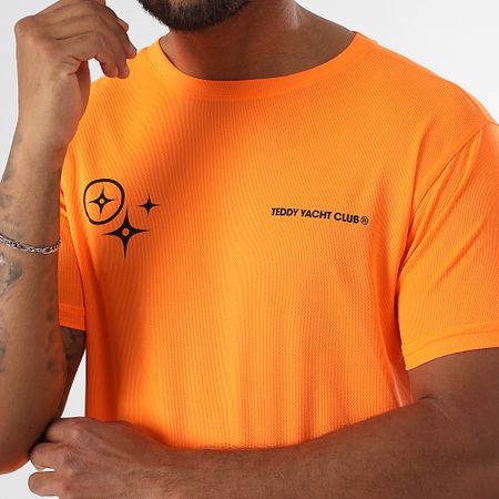 Teddy Yacht Club - Maglia Action Orange nero fluo